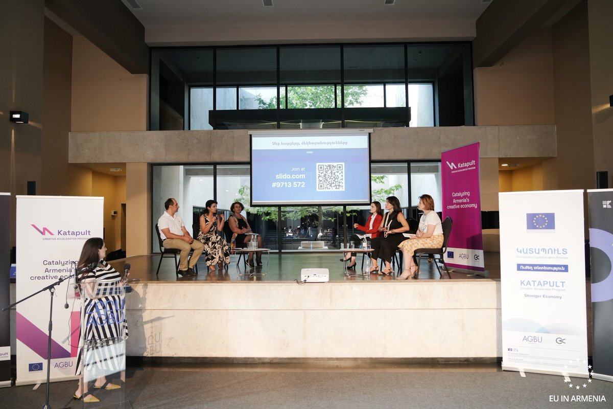 EU_Armenia's tweet image. 🇪🇺🇦🇲An event “AGBU KATAPULT: A YEAR IN REVIEW”  was organised to celebrate the first anniversary of the #Katapult project, implemented by @AGBUarmenia in partnership with @creative_arm. 👉shorturl.at/ckxX7