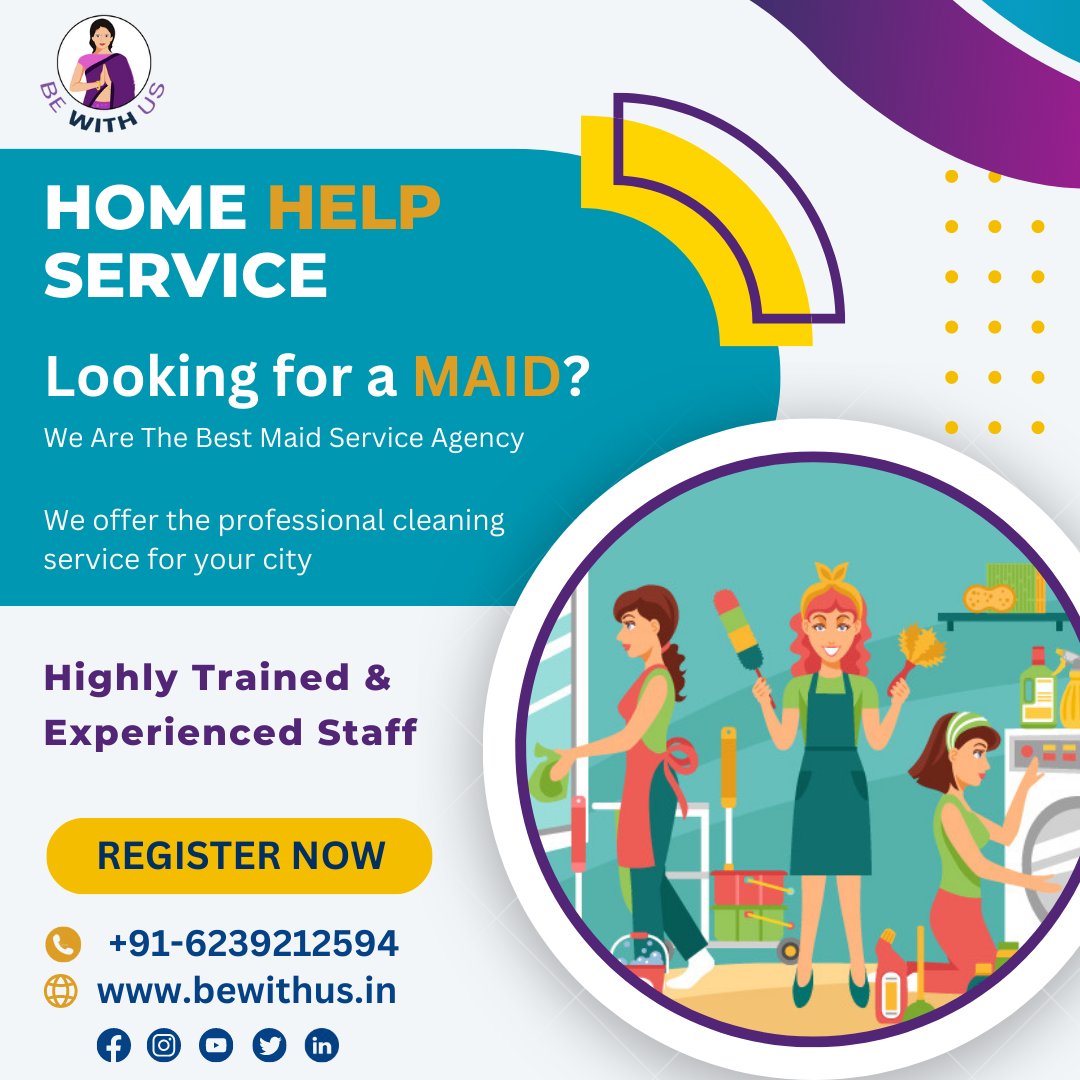 bewithus24's tweet image. Looking  for a maid? Connect with Be With Us!

Available on IMMEDIATE BASIS
Highly Trained &amp;amp; Experienced Staff.

Connect with us at Call &amp;amp; WhatsApp: 062392 12594
or visit us at bewithus.in

#bewithus #staffing #services #chandigarhjobs #mohalijobs #panchkulajobs