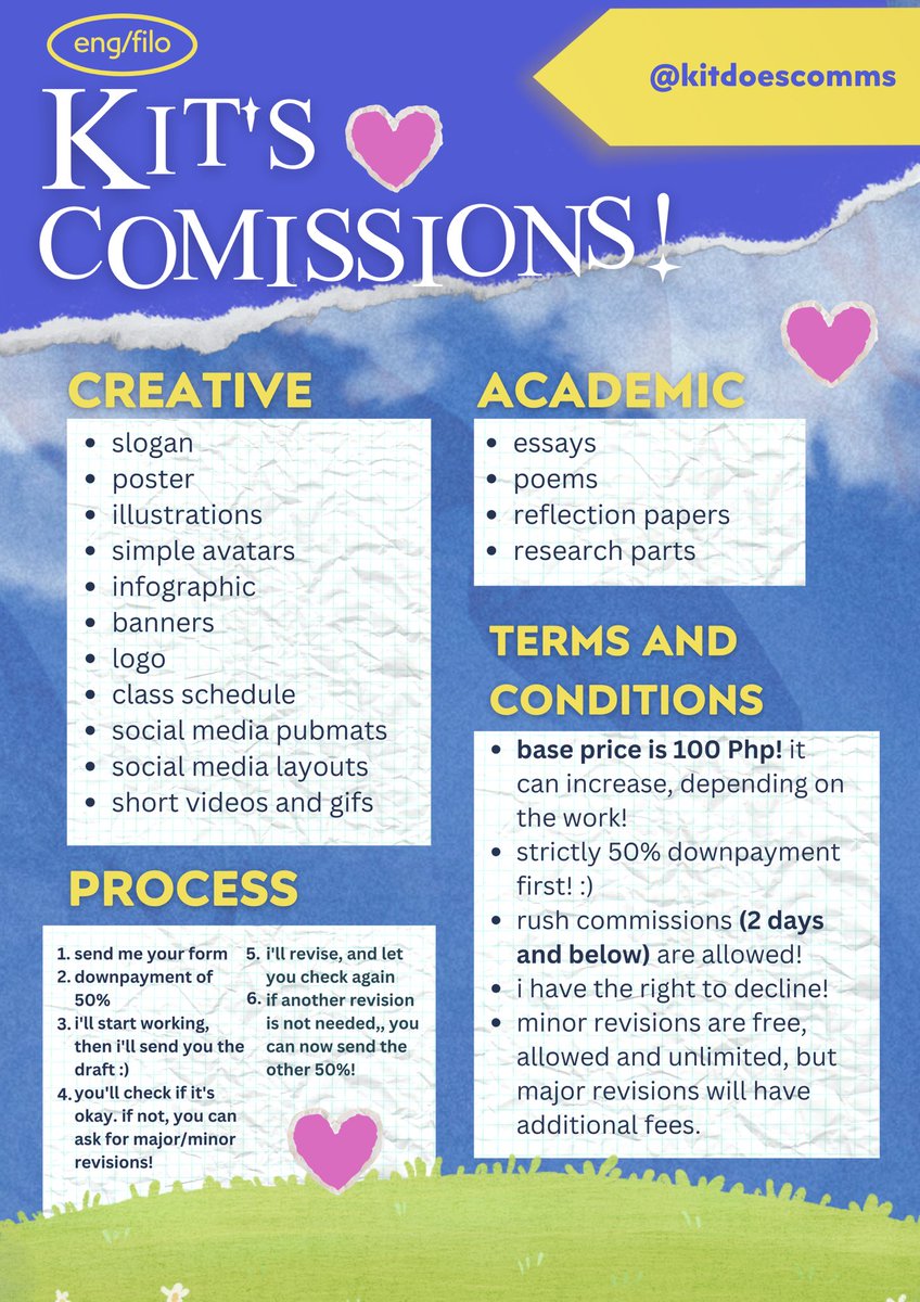 COMMISSIONS OPEN ☁️ tweet media