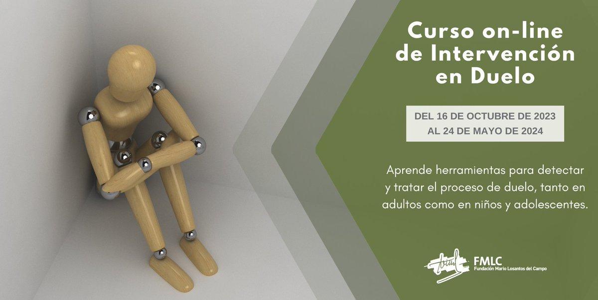 📢 ¡Abrimos el plazo de matrícula! 
CURSO ON-LINE DE INTERVENCIÓN EN DUELO

📚 Dirigido a profesionales que deseen aprender herramientas para detectar y atender el duelo complicado en adultos y en menores. 

Descubre el programa y cómo inscribirte ⤵️
fundacionmlc.org/9o-curso-on-li…