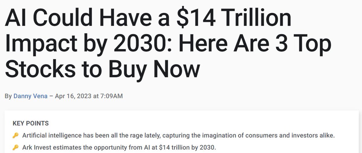 ccwdavid's tweet photo. What is the AI Supercycle? 

According to @PwC and @ARKInvest, by 2030 AI could capture from $14 trillion to $15.7 trillion of the global economy. 

@McKinsey reported that #GenerativeAI alone can capture $4.4 trillion annually.

AI will increase human productivity and efficiency, and contribute to global economies at a scale beyond the Internet revolution.

While most of the developments we have seen today comes from Big Tech such as @OpenAI, @Google and others, they are mostly closed doors and each company trains their AI models independently.

Why Open Source and Decentralization matters?

- It allows anyone to contribute to the model training, share data and improve existing models, resulting in exponential growth

- Decentralization makes this valuable resource unstoppable

Bittensor Network $TAO is the moonshot play of Decentralized AI @opentensor

- The First Open, Decentralized Neural Network: any trained AI models can participate and compete in the incentive system, data output is ranked by validators and rewarded

- Apps can be built on top of validator layer, imagine Bittensor network is an App store where apps can be deployed to harness intelligence and challenge Web2 incumbents (Future OpenAI and MidJourney can give birth from here)

- Fair Tokenomics: (Fair launched, No Pre-mine, No ICO , Regulatory compliant, 21M max supply 4-Year halvings ,similar to $BTC)

[1] https://t.co/0WKtfKv7sr
[2] https://t.co/nJm6ptfWmw
[3] https://t.co/2so9uzhf4u