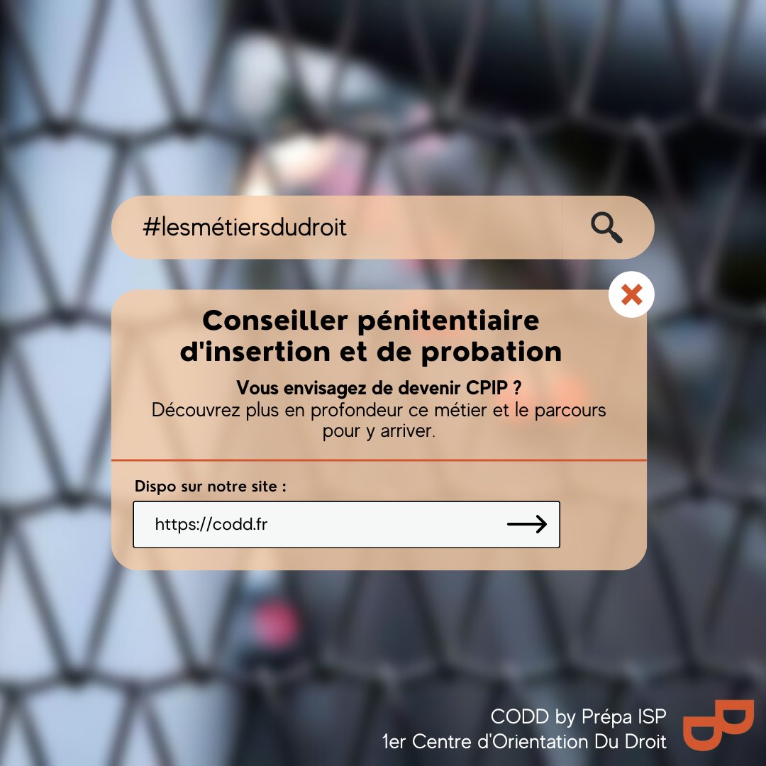 codd_byprepaisp's tweet photo. #Métier ⚖️- #CPIP
👉 https://t.co/ZEWs2O8MFF
Vous envisagez de devenir CPIP ?
Découvrez notre fiche métier ! ⚖️
#codd #coddbyprepaisp #CPIP #insertion #probation #enap #pénitentiaire #concours #droit #teamISP #prepaisp #métiersdudroit #learning https://t.co/lKk0AmQK5P