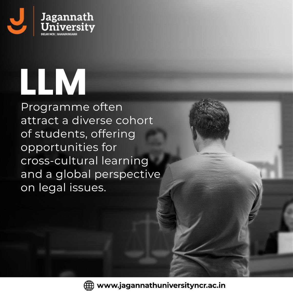 Jagannath_Uni's tweet image. Curious about the benefits of pursuing LLM? Swipe left to discover why an LLM degree can transform your legal career. From enhancing your credentials to expanding your global perspective, LLM programs at JU offer a world of opportunities.

#LLMPrograms #LegalCareer