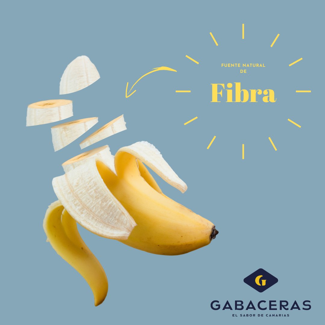 🍌🌱 ¡Sabías que el plátano Gabaceras es una fuente natural de fibra? 🌟 Con 2,22 gramos de fibra por cada 100 gramos, ¡es una excelente opción para cuidar de tu salud intestinal! 💪💚 #PlátanoGabaceras #FibraNatural #SaludIntestinal