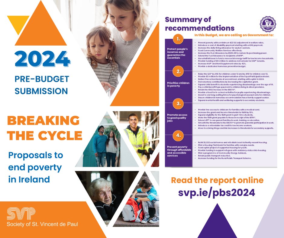 SVP_Ireland's tweet photo. Launching its Pre-Budget Submission yesterday with briefings for TDs @SVP_Ireland says #Budget2024 Government must protect more people from experiencing poverty &amp; exclusion as the cost of living crisis exacerbated the problems for those already struggling. https://t.co/PFPjNZhQ00 https://t.co/uVLUNatRHg