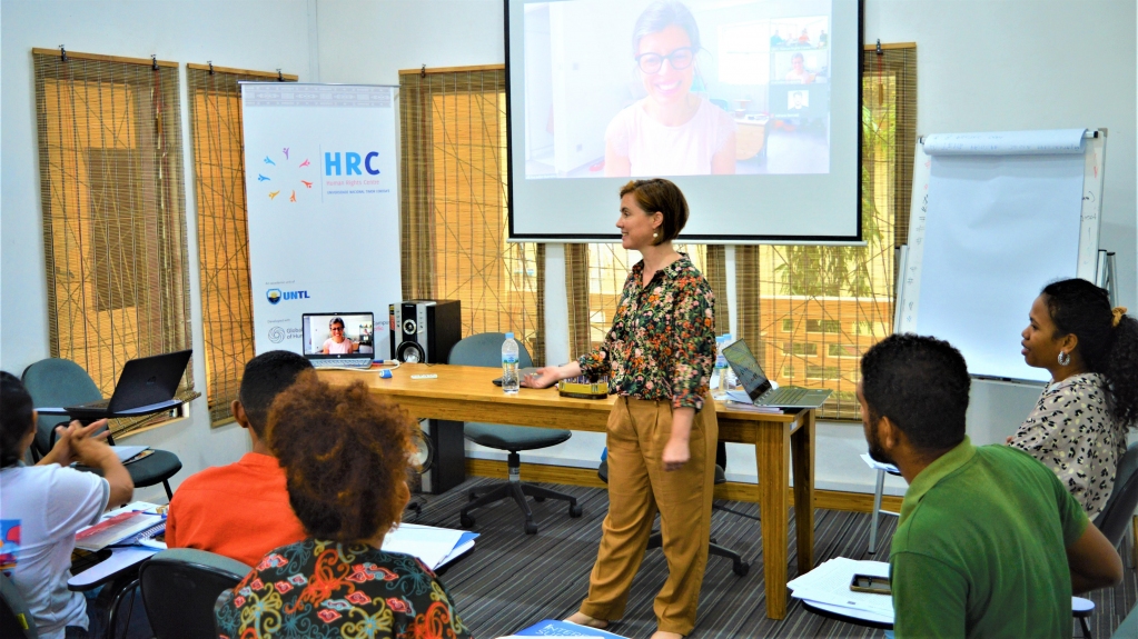 gchumanrights's tweet photo. Last week our alumna and senior child rights expert @LerchVeronique led phase two of the training of trainers at #HumanRightsCentreUNTL in Dili 🇹🇱 part of our #GCCapacityDevelopment programme. https://t.co/iOik3ocx7z