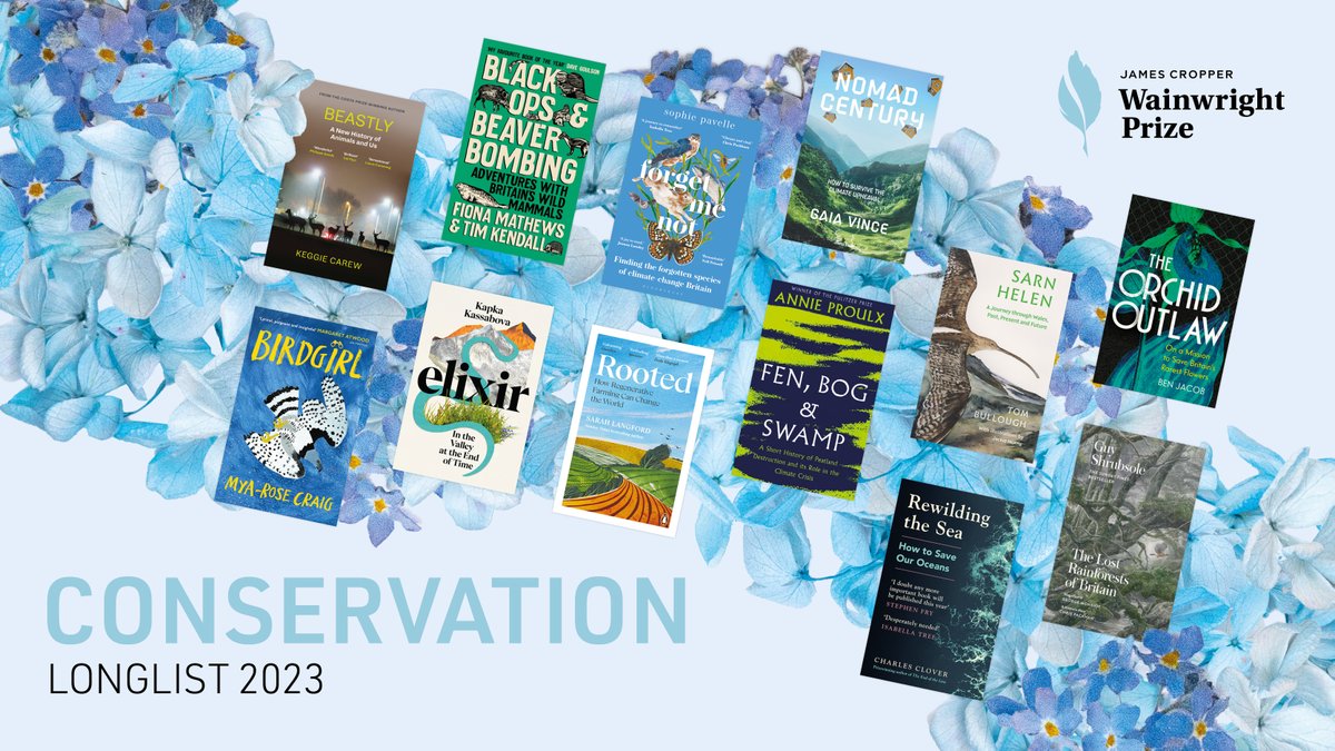 We are delighted to announce our 2023 Writing on Conservation Longlist for the James Cropper Wainwright Prize. Congratulations to all our incredible longlisted authors! ✏️🌿

#JamesCropperWainwrightPrize #JCWP23 #10YearsOfWainwrightPrize