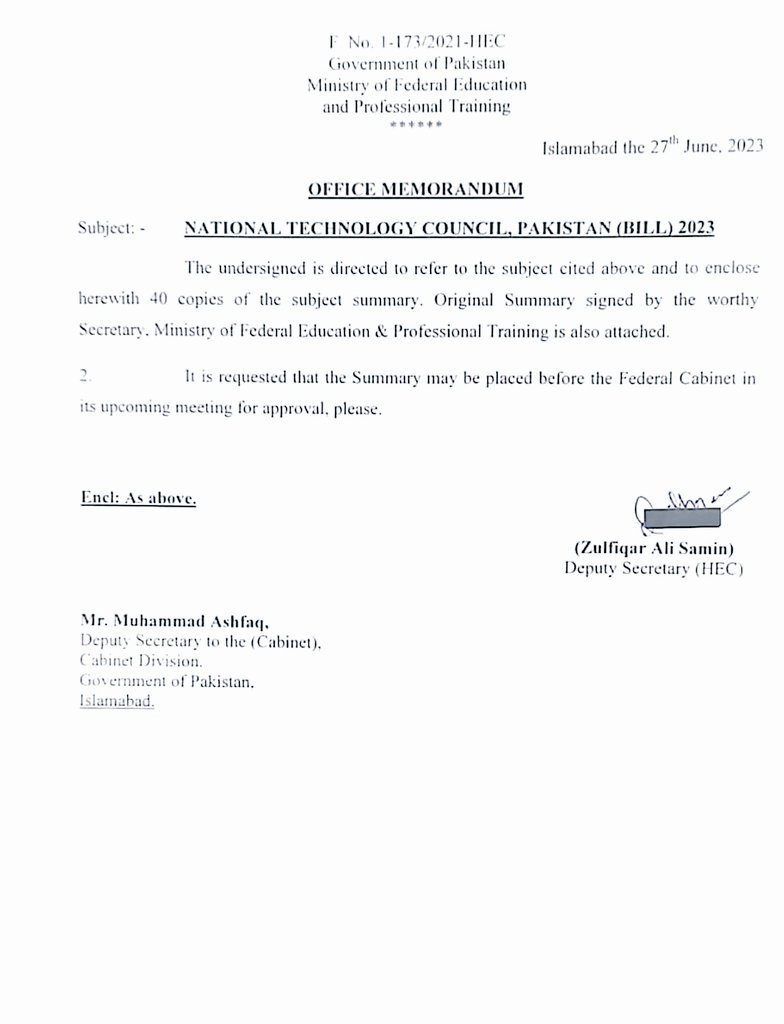 omerawan48's tweet photo. #NTCP_Bill This comprehensive legislation will help to advance our technological capabilities and promote innovation, while also ensuring that Pakistan will have technological development. Let's move forward into a brighter technological future for all. @CMShehbaz @PakPMO https://t.co/nUXktuNXlW