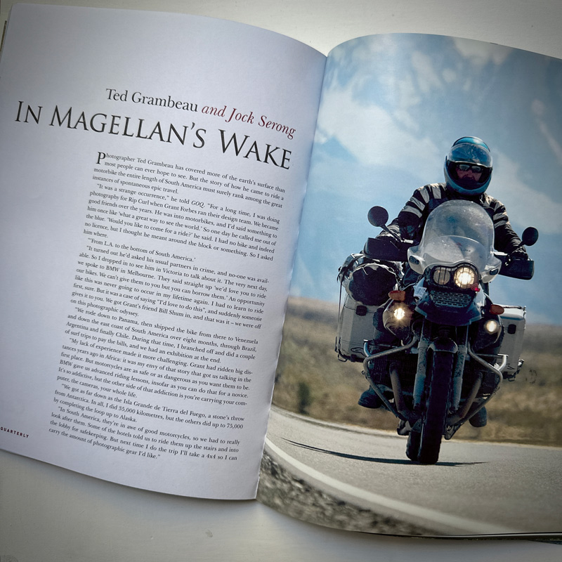 Great Ocean Quarterly (@greatoceanqrtly) on Twitter photo #storiesthatstaywithyou
In Vol 1:3 we brought you the tale of photographer Ted Grambeau’s epic motorbike journey through South America.
More adventures to come in Issue 9 of GOQ. Available by pre-order only. greatocean.com.au.
📷 <a href="/tedgrambeau/">Ted Grambeau</a> #storiesthatstaywithyou
In Vol 1:3 we brought you the tale of photographer Ted Grambeau’s epic motorbike journey through South America.
More adventures to come in Issue 9 of GOQ. Available by pre-order only. greatocean.com.au.
📷 <a href="/tedgrambeau/">Ted Grambeau</a>