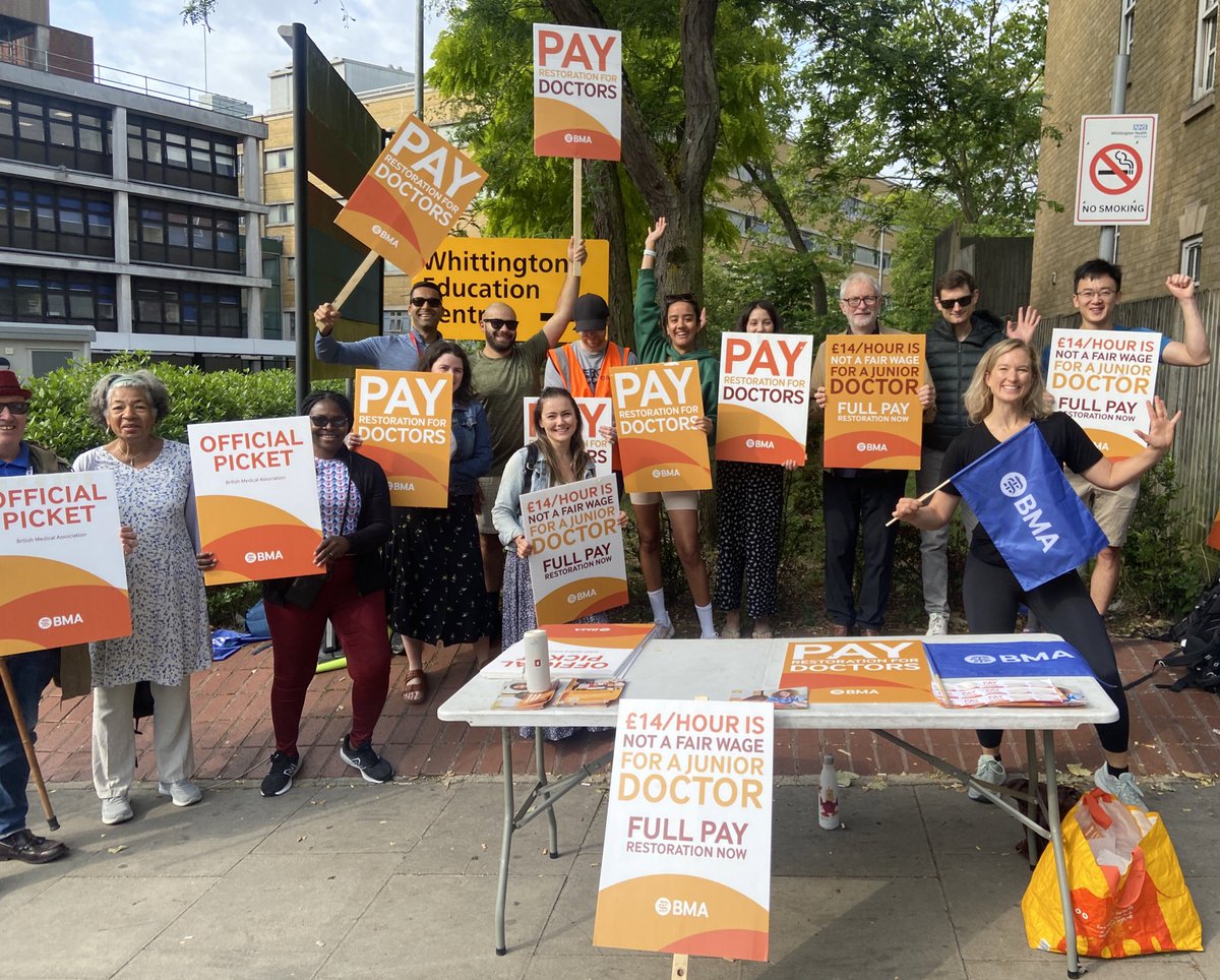 jeremycorbyn's tweet photo. Our doctors have always been there for us.

Now, let’s be there for them.

Solidarity with members of @TheBMA as they begin the longest strike in NHS history. https://t.co/bg3RnU0D0o
