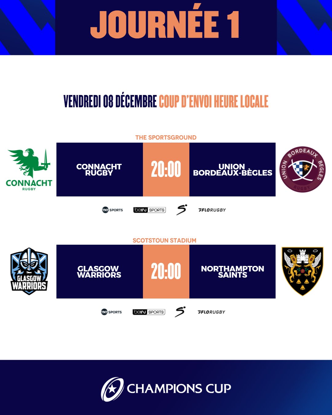 Champions Cup France on Twitter "🚨 CALENDRIER DE LA CHAMPIONS CUP 2023