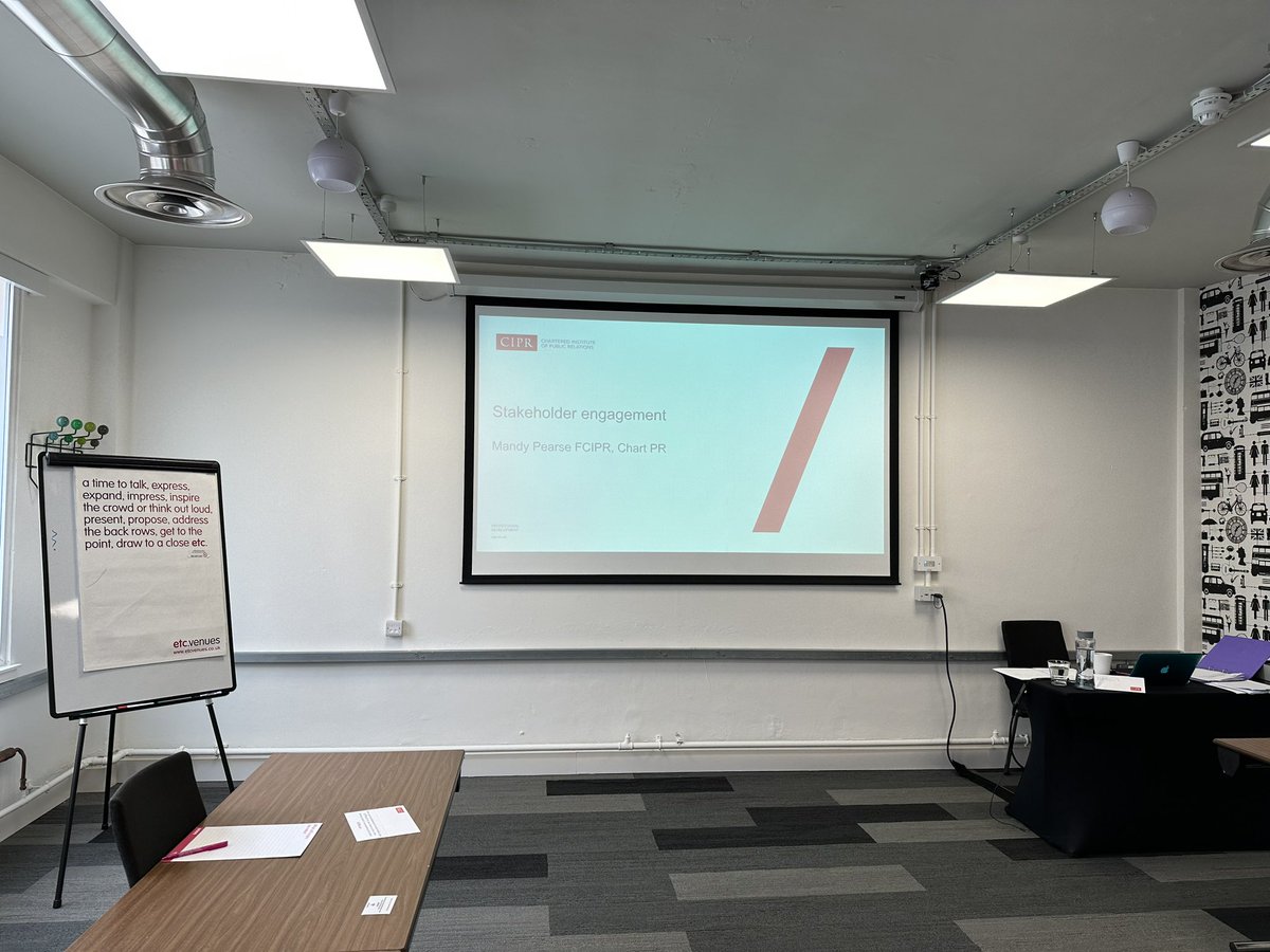 MandyPearse's tweet photo. Looking forward to delivering Stakeholder Engagement in person today for @CIPR_Global at the lovely @etcvenues near Marble Arch. #CIPRlearn https://t.co/JnhUY6WNZk