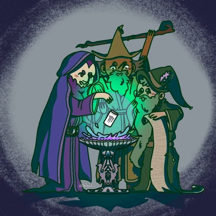 chibiaceart's tweet photo. Shadow wizard monster gang (they love casting spells) 🧙‍♂️🧙‍♂️🧙‍♂️ @MonsterEnergy 
#illustration #wizard https://t.co/qPQcDaLnPd