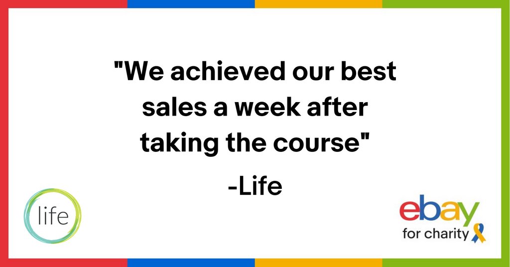 🎓 Our 2023 #CharityConnect graduate, @LifeCharity, saw a huge improvement on their revenue from the skills they learned during the course. Intrigued? Applications close on Sunday 16th July so click below to find out more 👇 cloud.forbusiness.ebay.co.uk/joincharitycon…