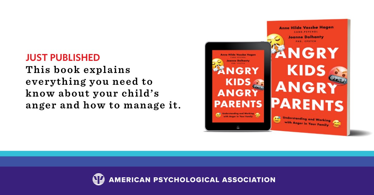 WOHO! Just published with APA❤️ The book is based on research and Emotion Focused Skills Training for Parents where we strengthen the parents so they can heal the child. Written with Joanne Dolhanty. The book is all about anger and aggression😡 <a href="/APA_Books/">APA Books</a> apa.org/pubs/books/ang…