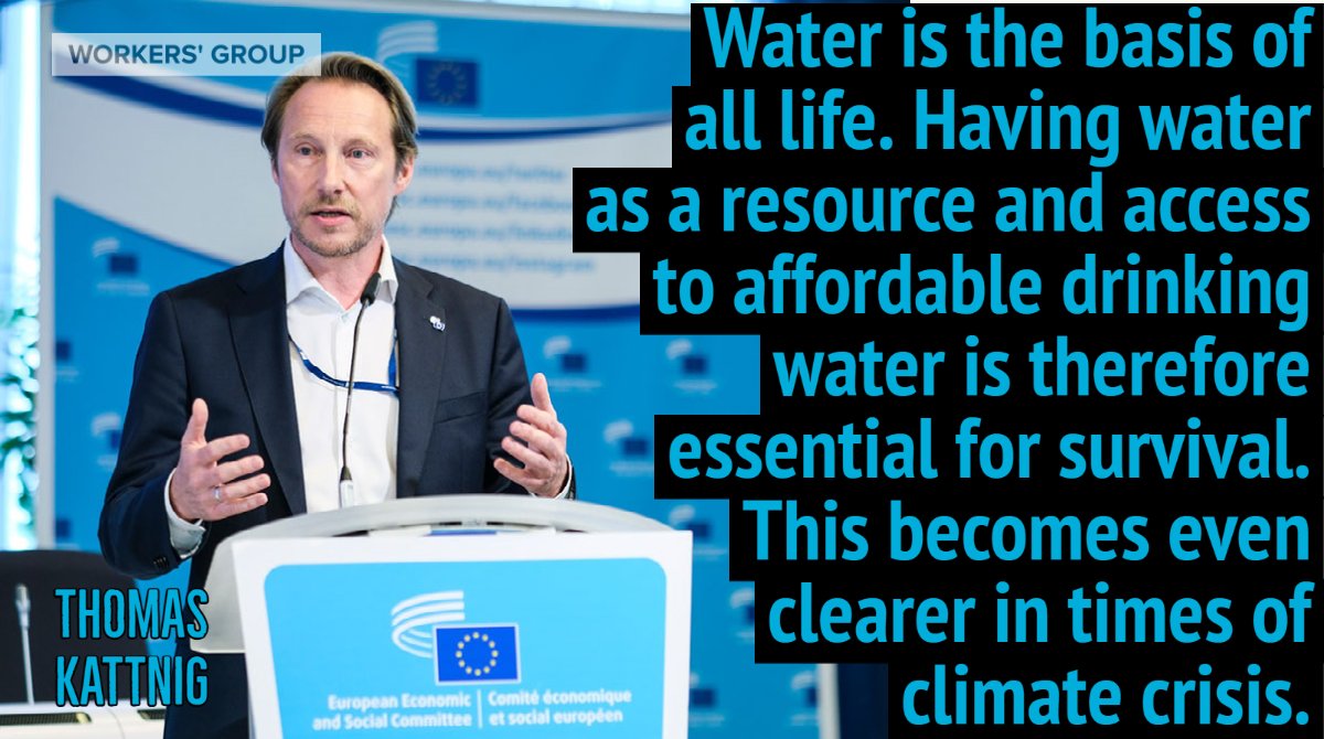 The #EESCPlenary is debating the @EESC_TEN opinion on 'Sustainable and resilient water infrastructures and distribution networks' by @ThomasKattnig

Read more at europa.eu/!xGPRQN

#EUBlueDeal #WaterInfrastructures
