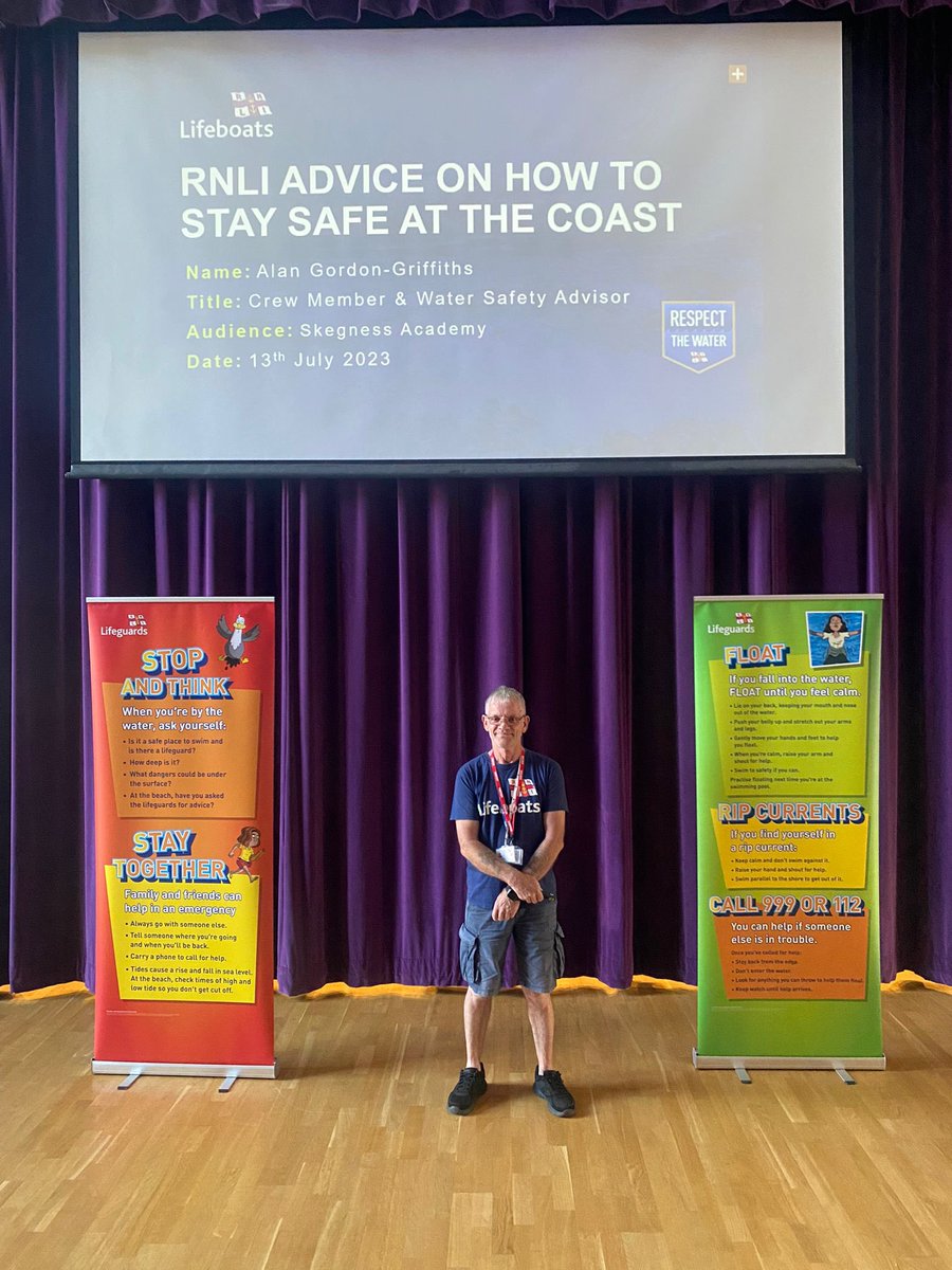 Today we have Alan from the <a href="/RNLI/">RNLI</a> in school to deliver an educational talk to each year group about water safety and to develop our understanding and raise our awareness on the dangers of what we have on our doorstep 🌊 🚩🏖️ 

<a href="/RNLIskegness/">Skegness RNLI Lifeboat Station</a>