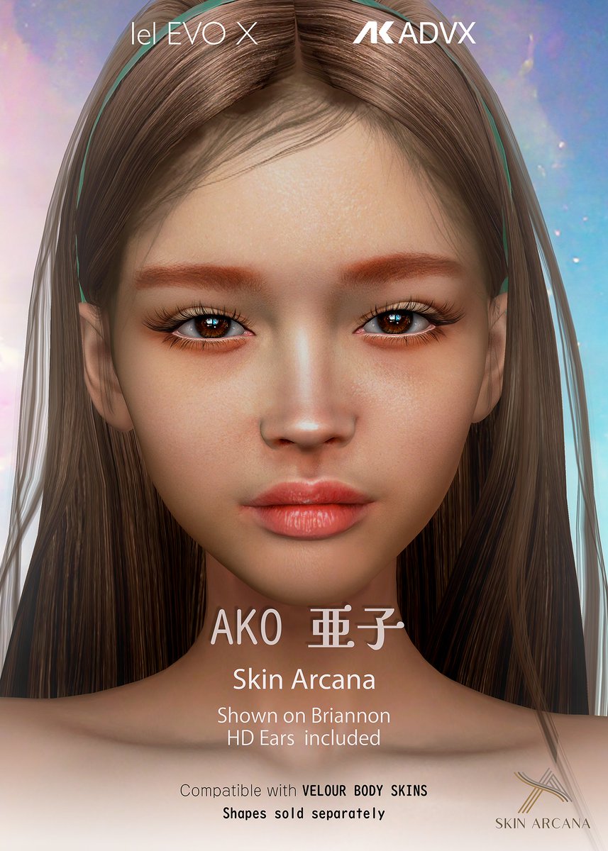 LiZuMelody's tweet image. Skin Arcanaよりお知らせです♪メインストアーを今週末くらいにOPEN致します！そして新作スキンはレディーススキン♪蒼生と同じく夏らしい元気な女の子、亜子（AKO)を！カラーは5色です♪どうぞよろしくお願致します(｡￫∀￩｡)
#AD #SkinArcana