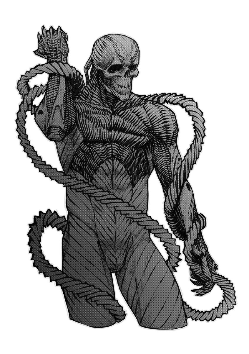 cyber_frantsev's tweet photo. #skullyjuly #biopunk https://t.co/N7bt0prvUO