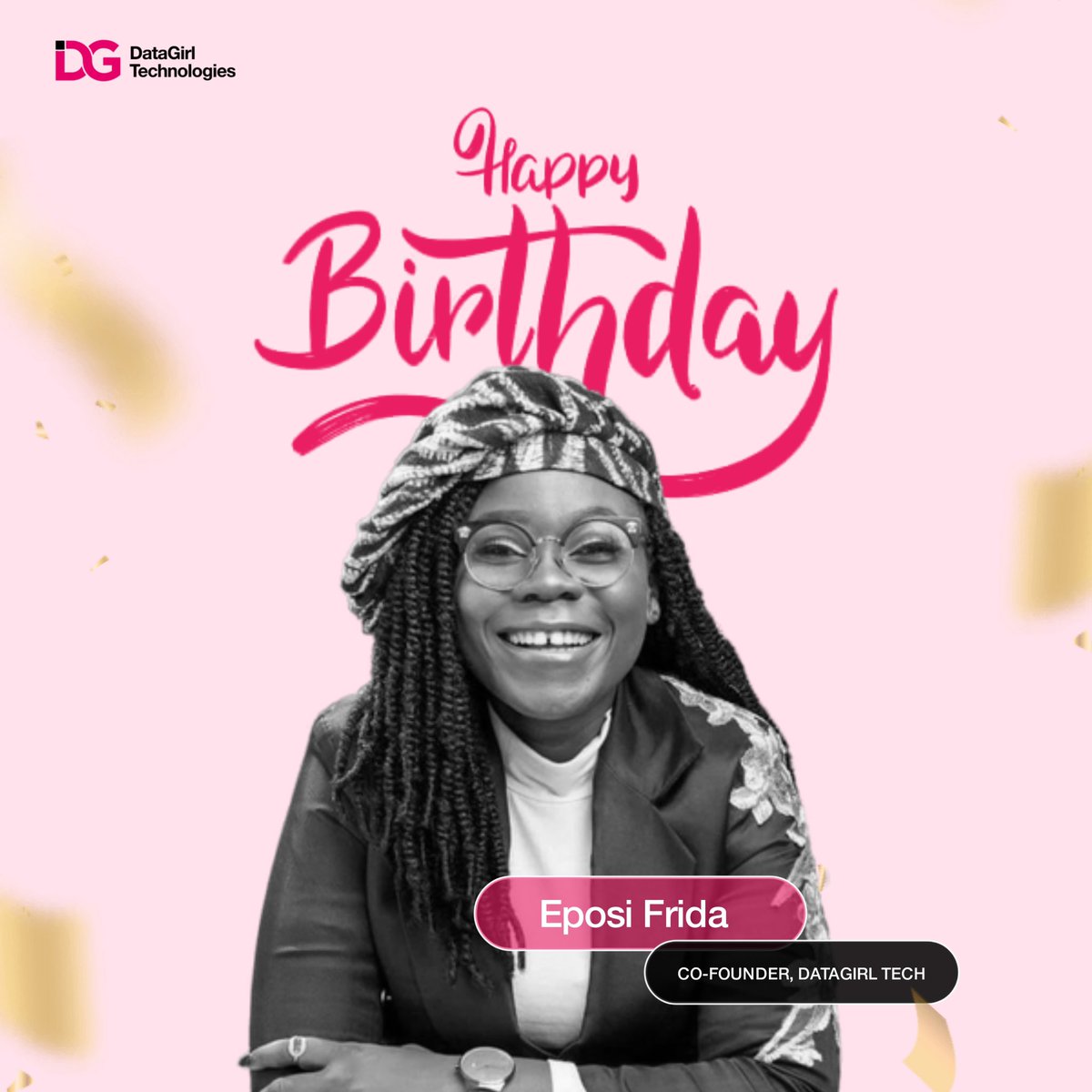 DataGirlTech1's tweet photo. Happy birthday to our phenomenal co-founder and COO, @digital_lynk .
We love and appreciate your expertise!
.
Hey Fam, join us in celebrating our outstanding Business development expert, and UI/UX designer with the most🤩
https://t.co/h4feOv1VGi
#datagirtech #celebration https://t.co/zxgvkzDw1i