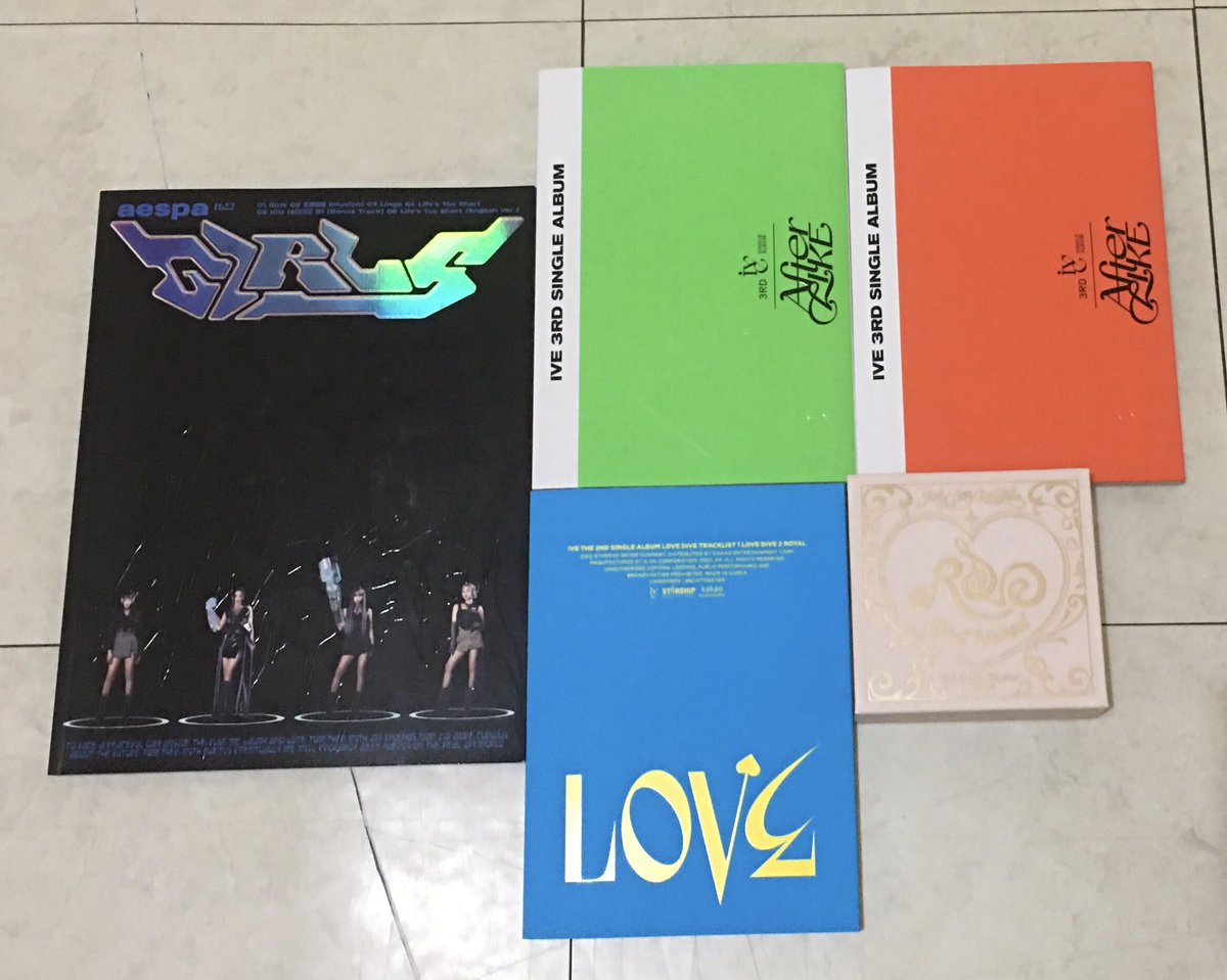 Assorted Unsealed Albums 
> 90 php ea
> onhand
> PAYO / 3 days reservation 

Pls help rt to spread po! 😊

🏷 wts lfb nct dream ive red velvet aespa ph pc glitch mode pls empathy reload girls feel my rhythm after like love dive karina irene giselle winter wonyoung ningning mark