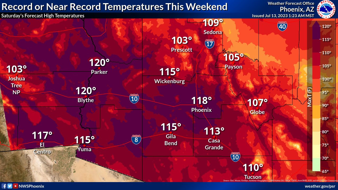 NWS Phoenix On X The Next Chance Of Rain Across Central, 45 OFF