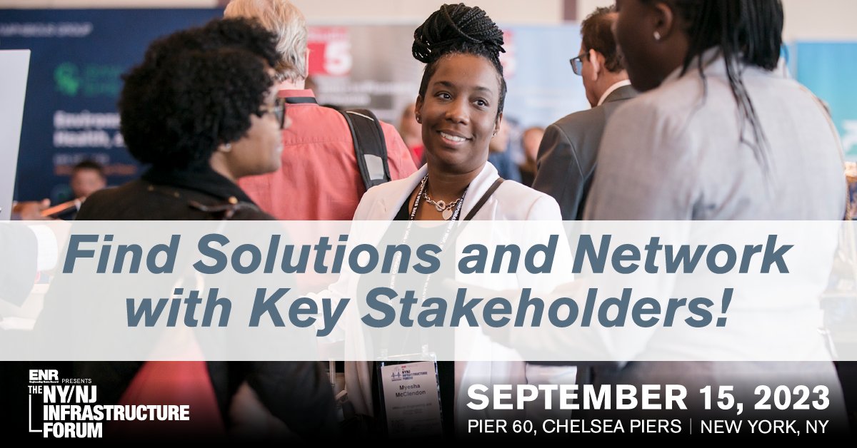 Join ENR's NY/NJ Infrastructure Forum this September to learn, network, and stay up to date on projects in the pipeline! fal.cn/3zRlR