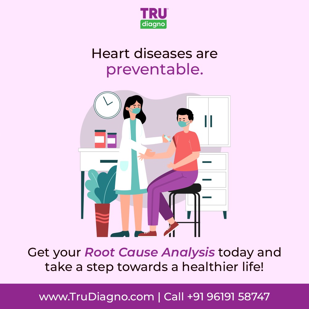 Trudiagnolabs's tweet image. If detected early, heart diseases can be prevented. Book your test now on trudiagno.com.

#heartproblems #hearthealthforall #hearttest #heartcheckup #hearthealth #TruDiagno