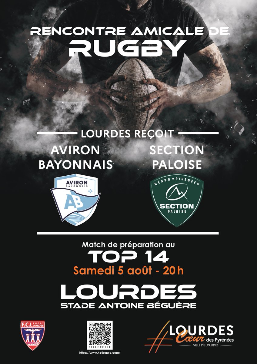 avironrugbypro's tweet photo. 🏟 𝐌𝐚𝐭𝐜𝐡 𝐝𝐞 𝐩𝐫é𝐩𝐚  

Le premier match de la saison arrive à grands pas pour nos Ciel et Blanc !  

𝐼𝑛𝑓𝑜𝑠 𝑏𝑖𝑙𝑙𝑒𝑡𝑡𝑒𝑟𝑖𝑒 : 
20€ entrée générale 
10€ pour les moins de 12 ans 
Entrée gratuite pour les moins de 6 ans 

🌐https://t.co/swHwSCaAvG https://t.co/Mme8IKzuvO