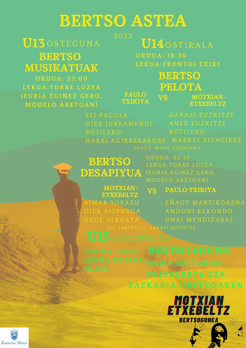 Aurtengo Bertso astia ere hemen da! Animatu!