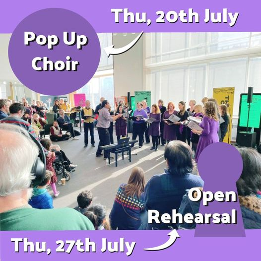 SingPurley's tweet photo. We haven't had the chance to perform since our showing at @FairfieldHalls for the @culturecroydon launch (pictured below) but we have two events over the next two Thursdays...and you're invited! 🧵(1/3) https://t.co/SF7UyDFLph