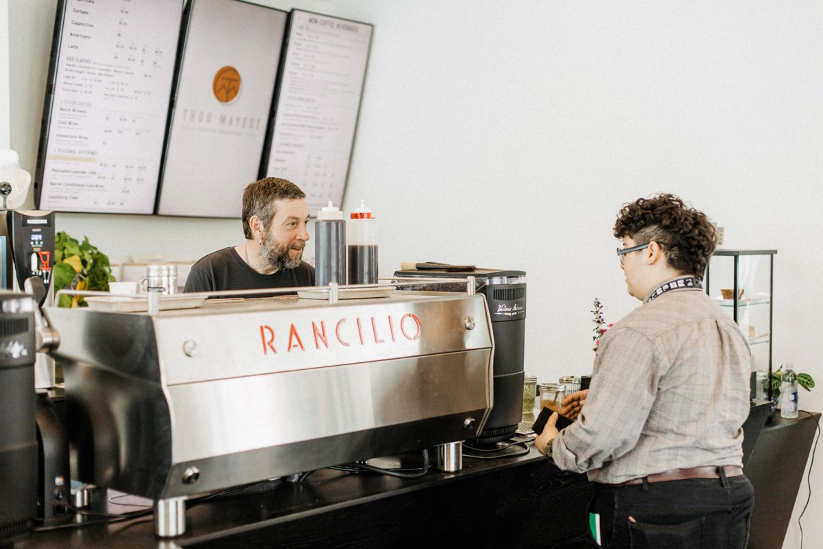 Decisions, decisions. ☕ Help us out, what's your go-to order at our @ThouMayCoffee location?