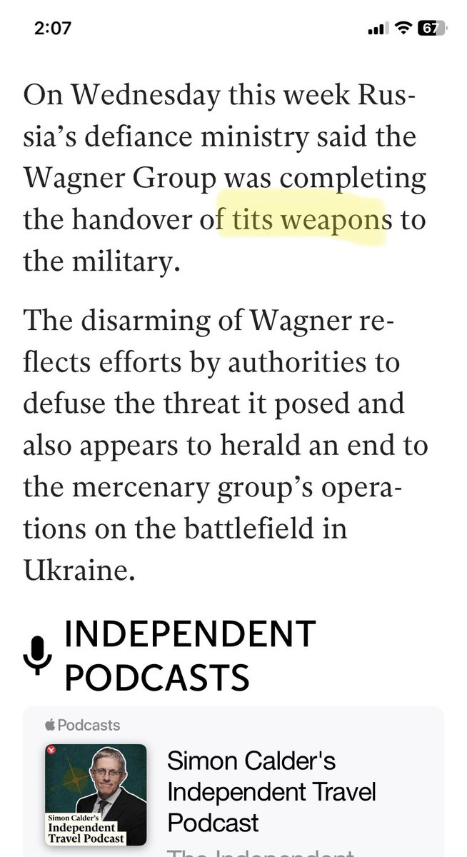 PaulPBailey's tweet photo. ⁦@Independent⁩ can you explain more about these breast missiles please? Sounds painful and very #austinpowers https://t.co/0KSOvNURFJ