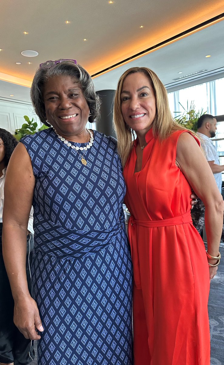 Thanks to <a href="/GBEF_/">Global Black Economic Forum</a> for bringing two of my dear friends <a href="/MaEllenSirleaf/">Ellen Johnson Sirleaf</a> former president of Liberia and <a href="/USAmbUN/">Ambassador Mike Waltz</a> US Ambassador to the United Nations together to discuss women in leadership in Africa. #essencefest #womeninleadership #Africa