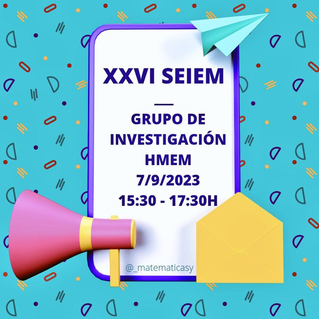 Nos vemos el 7 de septiembre en <a href="/xxviseiem/">XXVISEIEM</a> para hablar de HMEM. ¿Quién nos acompaña? #hmem