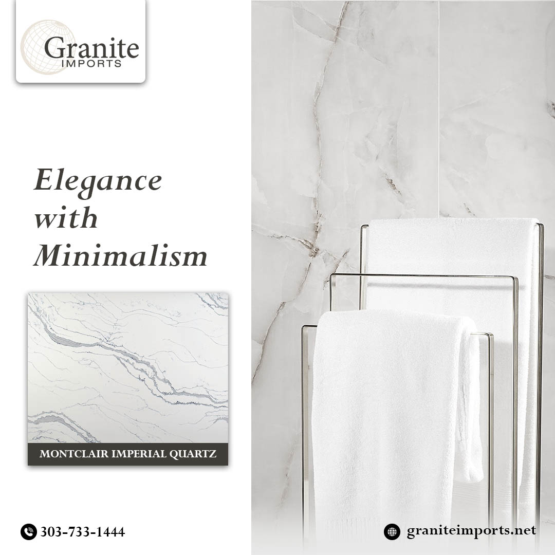 GraniteImports's tweet photo. The Montclair Imperial Quartz is inspired by the resplendent beauty of natural marble, its delicate fusion of white and gray tones creates an exquisite pattern that captivates the eye.

Add elegance to your next project with Granite Imports.
Contact us: https://t.co/4YBZhS4ZYv https://t.co/RZjGoExlVy