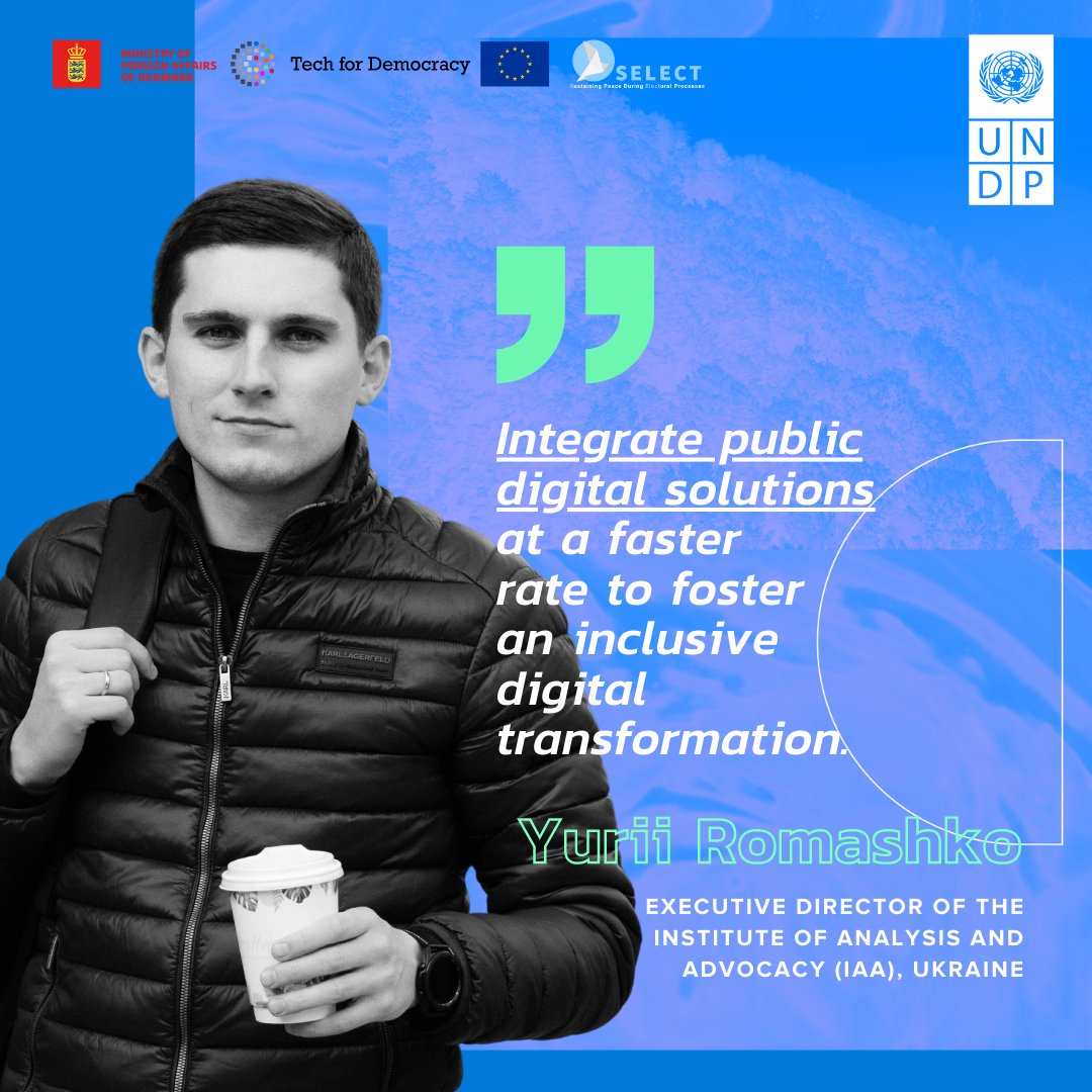 UNDP_SELECT's tweet image. 🤝 Meet Yurii, Co-founder & Exec Director of @IAAUkraine! 📊 Learn how he uses data analysis and digital solutions to promote more transparent and accountable systems, even in the midst of war. 🌐
encr.pw/3Fwzn 
#TechforDemocracy #SELECT #HLPF