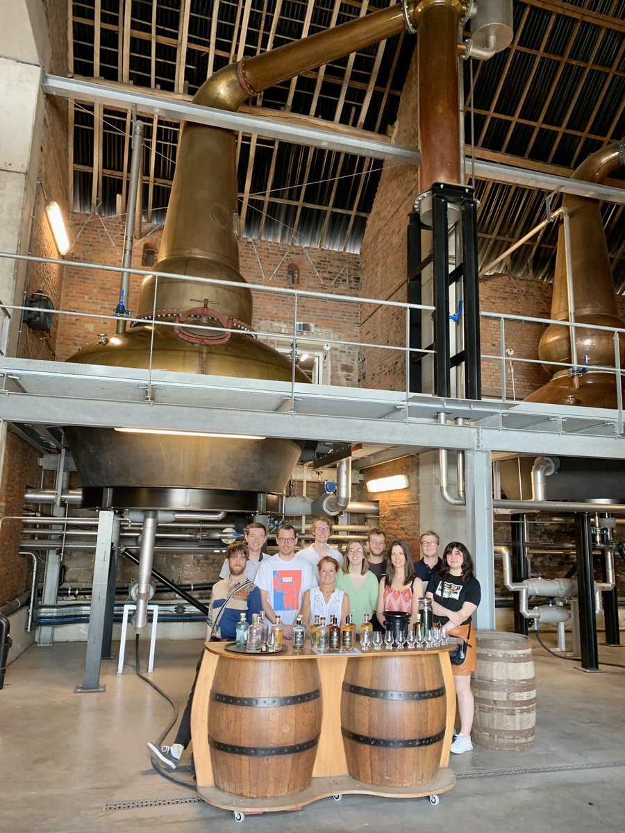damsluys's tweet photo. #nanochemULiege Team is gathering for a visit of @TheBelgianOwl distillery and a tour of Liège! A nice day all together to wrap up this year 🧪🔬 @ULiegeRecherche https://t.co/ywWgYkqeJ4