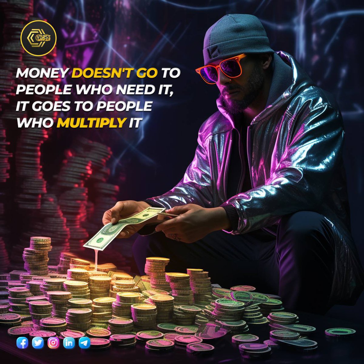 CverseOfficial's tweet photo. 🥳MONEY DOESN'T GO TO PEOPLE WHO NEED IT, IT GOES TO PEOPLE WHO MULTIPLY IT🥳

#cverse #ccoin #staking #gamefi https://t.co/A0B6v2ViSr