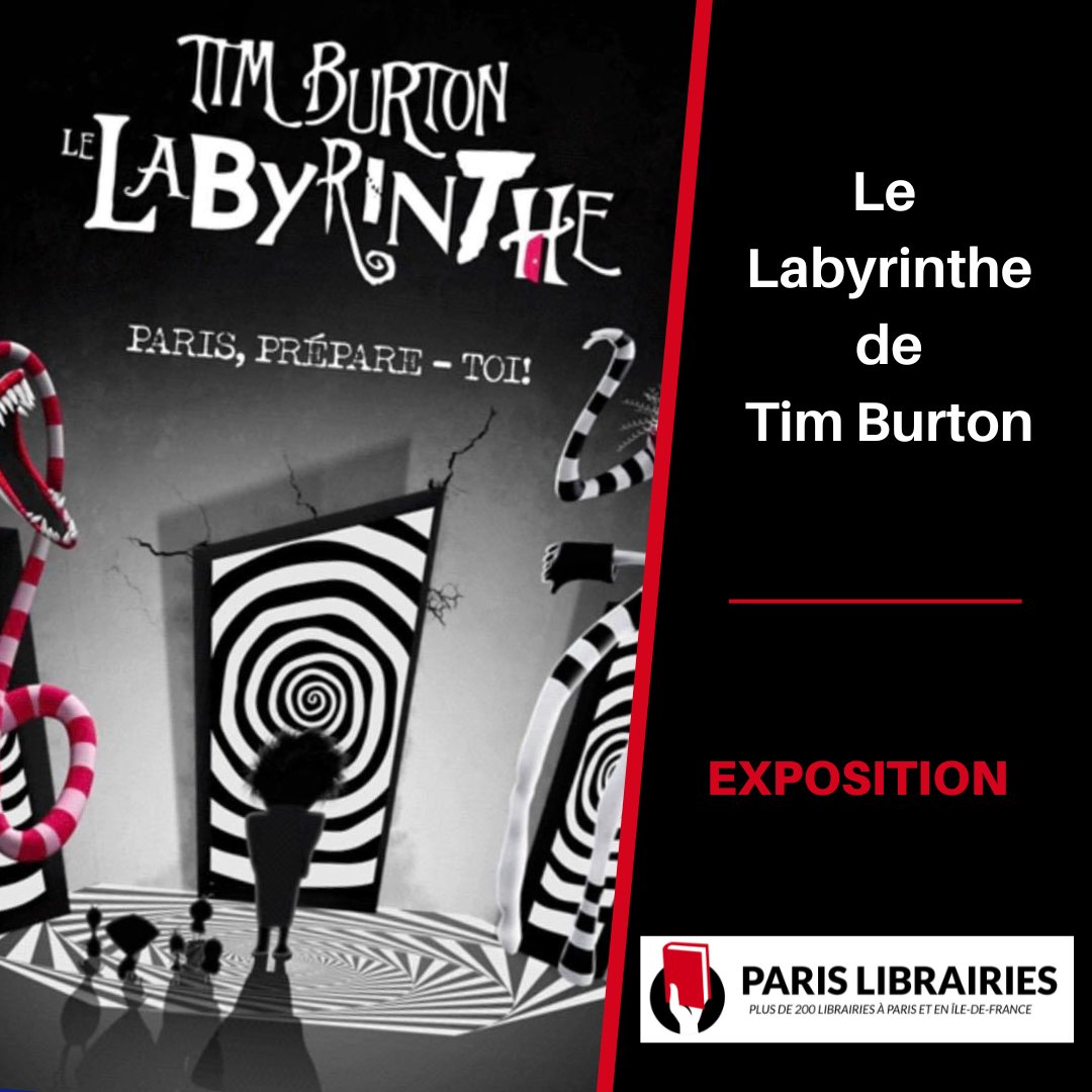 🎬Le Labyrinthe de Tim Burton propose une aventure immersive transcendante qui plonge le visiteur dans cet univers féérique et déjanté.

📚À cette occasion, Paris Librairies vous propose une sélection de livres sur l'art de Tim Burton : urlz.fr/mHqp

#timburton