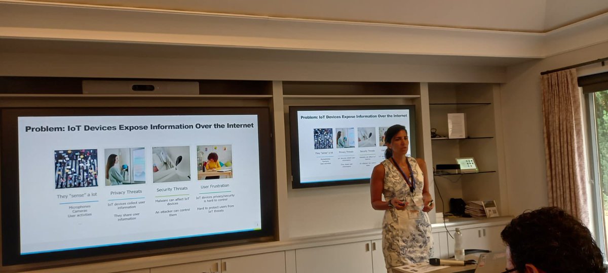 Anna Maria Mandalari ๐ฆ (@ammandalari) on Twitter photo Happy to be at #coseners today sharing our work on IoT security protection systems with the networking UK community ๐๐ฉโ๐ป๐ฆ
<a href="/UCL_ICCS/">Communications & Connected Systems at UCL</a> <a href="/ucleeenews/">UCL EEE</a> <a href="/imperial_isst/">Institute for Security Science & Technology (ISST)</a>
coseners.net/coseners-2023/
iotrim.github.io/safeguards.html Happy to be at #coseners today sharing our work on IoT security protection systems with the networking UK community ๐๐ฉโ๐ป๐ฆ
<a href="/UCL_ICCS/">Communications & Connected Systems at UCL</a> <a href="/ucleeenews/">UCL EEE</a> <a href="/imperial_isst/">Institute for Security Science & Technology (ISST)</a>
coseners.net/coseners-2023/
iotrim.github.io/safeguards.html
