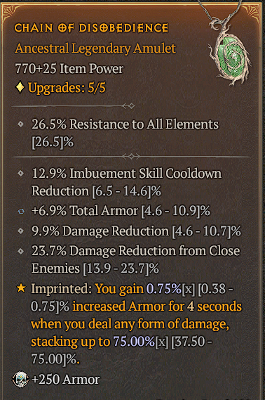 IkarusHS's tweet photo. This is why people feel in #diablo4 nightmare dungeons such an increase in difficulty since their armor is not enough anymore. The answer to that is disobedience - the downside is obvious - it's not always active. https://t.co/UGQoAs1Xxi