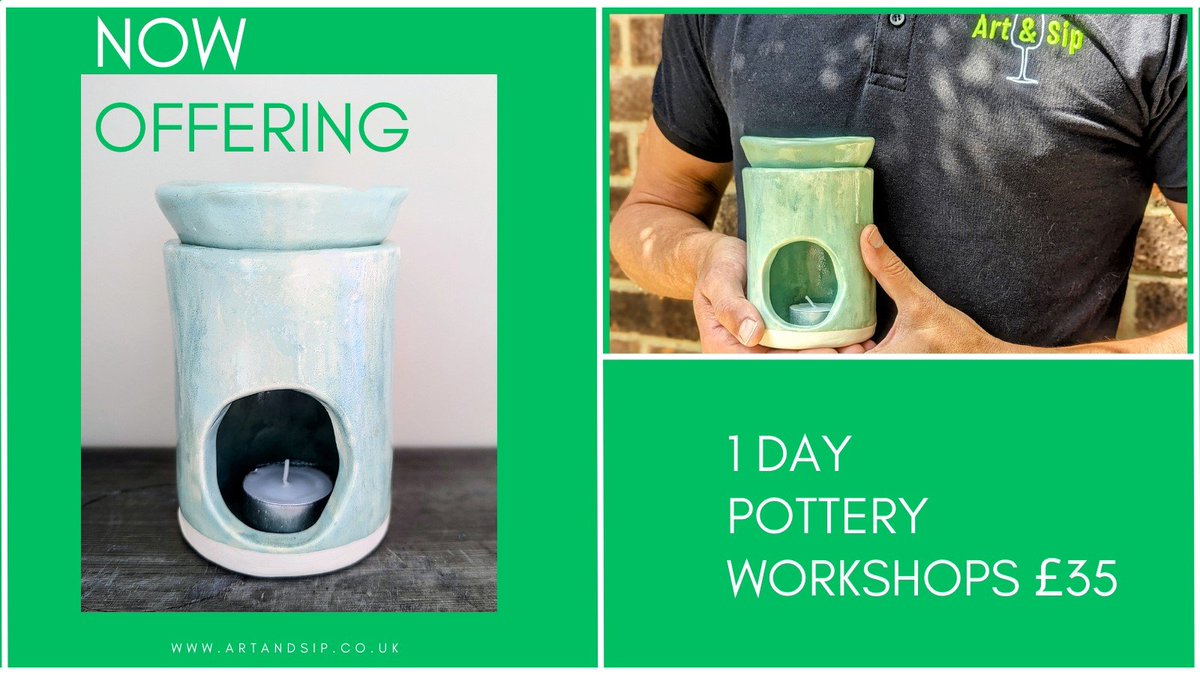 ArtandSip's tweet photo. Join our pottery workshop and create your own Tea-Light Burner! Let us take the handle of the aftercare, of kiln firing to glazing.  However If you want to glaze your own, no probs! This can be done in our Candle Workshops please contact us for more details james@artandsip.co.uk https://t.co/DgdHiHzG38