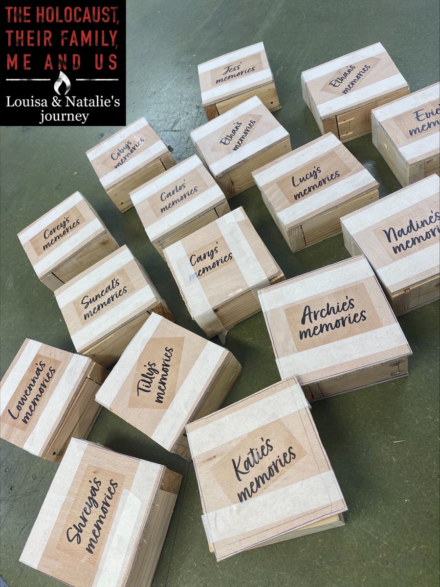 RWBAHolocaust's tweet photo. Another day when I tweet pride in @RWBA_DT's Mrs F &amp; amazing young people.
Inspired by #LouisaandNataliesjourney, students reflected on their #HtFMeUs learning &amp; applied DT skill to create memory boxes. 
Fantastic care, product design &amp; meaningful conversations. 👏 @LouisaClein https://t.co/G7JRG55vWT