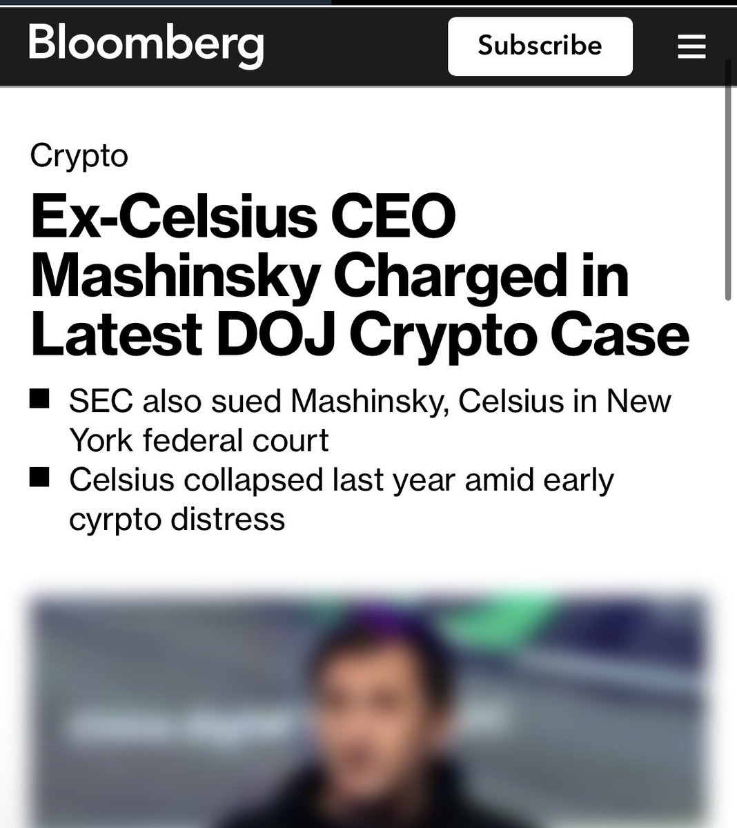 I warned everybody that this month would not be a good month for Alex Mashinsky. 

🍋’s said #FUD again. 

May justice be served. 

“Ex-#Celsius CEO Alex Mashinsky Arrested and Sued by #SEC - Bloomberg”

bloomberg.com/news/articles/…