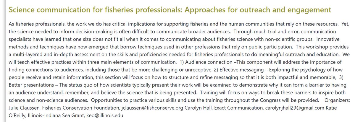 And while you're making your #WFC2024 plans, make sure to register for our #scicomm workshop! We'll be covering topics such as connecting with your audience and giving better presentations through tons of interactive (and fun!) activities.