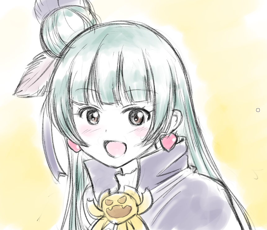 津島善子 「#津島善子生誕祭2023 らくがき。  ヨハネこの先どうなるか楽しみですね。」|いさかこうじのイラスト