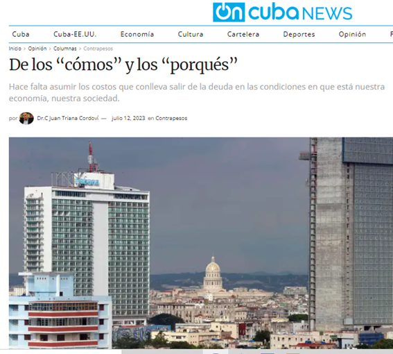 pmmonreal's tweet photo. 1/6 El colega Juan Triana ha publicado el artículo «De los “cómos” y los “porqués”» abogando por el cambio de activos nacionales por deuda. En otro momento expondré mis comentarios en el plano económico, pero comienzo por la política: los “quiénes” de tal proceso https://t.co/553850HIZT