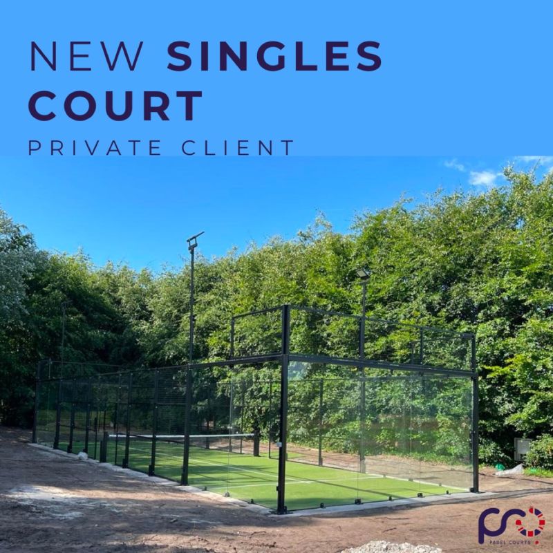 Did you know we also manufacture single Padel courts as demonstrated here by the guys @propadelcourts who installed this stunning court last week for a private client. 😍👏