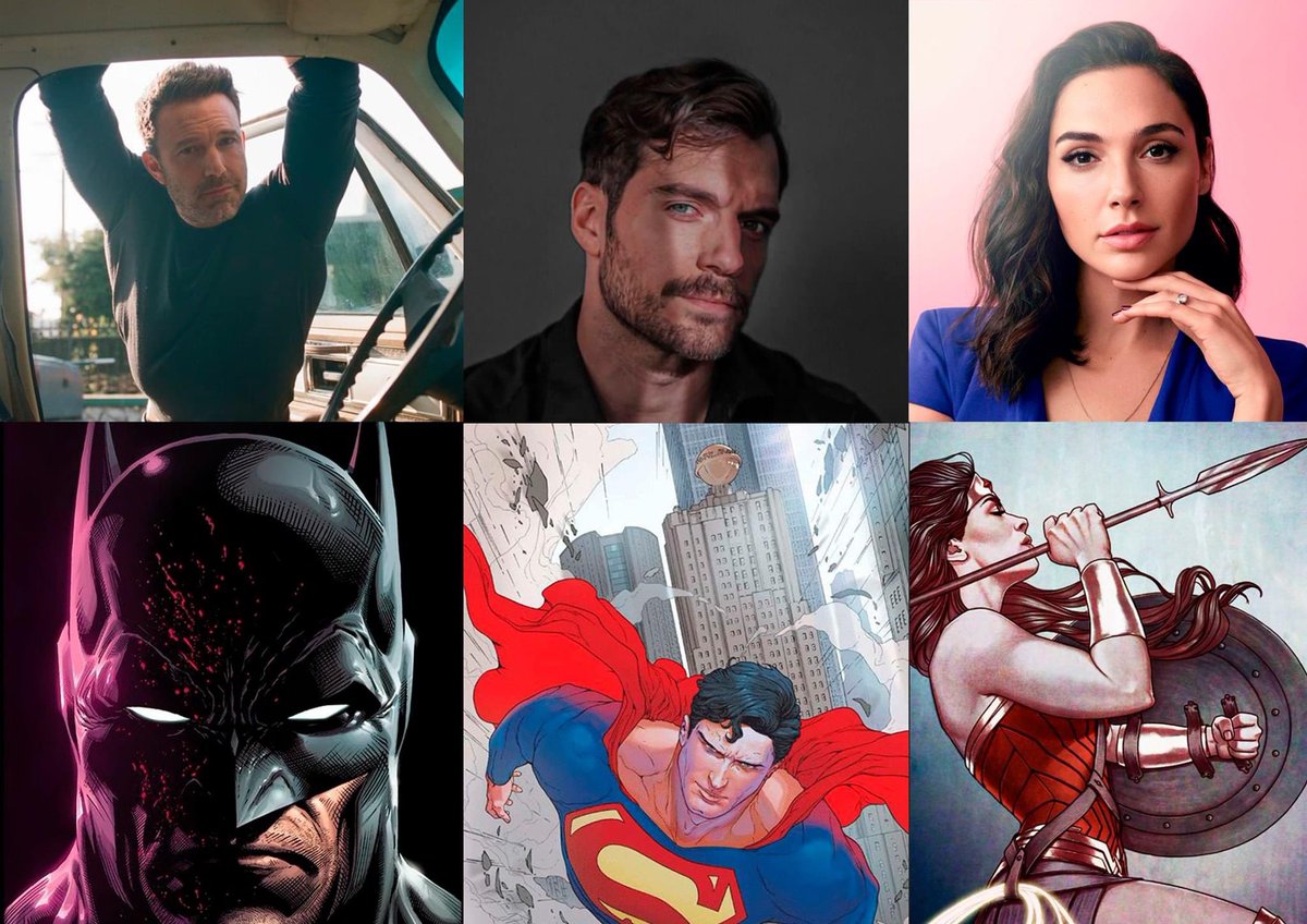 Ben Affleck 'Batman',  Henry Cavill 'Superman' and Gal Gadot 'Wonder Woman' 

#RestoreTheSnyderVerse @wbd https://t.co/BuvAi2Nw2U